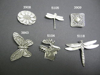 Barker Design Large Pewter buttons